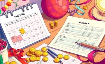 Planifica eventos especiales con antelación para evitar deudas